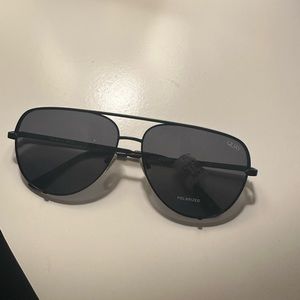 Quay Australia Black Aviator Sunglasses